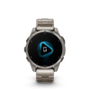 fēnix® 8 – 47 mm, AMOLED  Sapphire, Titanium avec bracelet Titane épuré - 010-02904-40