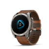 fēnix® 8 – 51 mm, AMOLED  Sapphire, Titanium avec bracelet en cuir marron - 010-02905-40