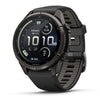 fēnix® 9 Pro – inReach®, 43mm  Titane avec revêtement Carbon Gray DLC et bracelet en silicone noir/gris galet - 010-04335-11