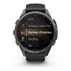 fēnix® 9 Pro – inReach®, 43mm  Titane avec revêtement Carbon Gray DLC et bracelet en silicone noir/gris galet - 010-04335-11