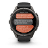 fēnix® 9 Pro – inReach®, 43mm  Titane avec revêtement Carbon Gray DLC et bracelet en silicone noir/gris galet - 010-04335-11