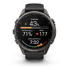 fēnix® 9 Pro – inReach®, 43mm  Titane avec revêtement Carbon Gray DLC et bracelet en silicone noir/gris galet - 010-04335-11