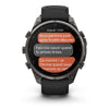 fēnix® 9 Pro – inReach®, 47mm  Titane avec revêtement Carbon Gray DLC et bracelet en silicone noir/gris galet - 010-04336-11