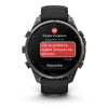 fēnix® 9 Pro – inReach®, 47mm  Titane avec revêtement Carbon Gray DLC et bracelet en silicone noir/gris galet - 010-04336-11