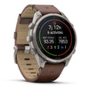 fēnix® 9 Pro – inReach®, 47mm  Titanium avec bracelet en cuir noisette - 010-04336-41