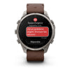 fēnix® 9 Pro – inReach®, 47mm  Titanium avec bracelet en cuir noisette - 010-04336-41