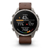 fēnix® 9 Pro – inReach®, 47mm  Titanium avec bracelet en cuir noisette - 010-04336-41