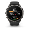 fēnix® 9 Pro – 51mm  Titane avec revêtement Carbon Gray DLC et bracelet en silicone noir/gris galet -010-04337-16
