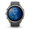 Garmin - Fēnix 6x - Sapphire Carbon Gray DLC with Black Bracelet - 010-02157-11
