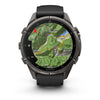 fēnix® 9 Pro – inReach®, 43mm  Titane avec revêtement Carbon Gray DLC et bracelet en silicone noir/gris galet - 010-04335-11