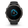 fēnix® 9 Pro – inReach®, 43mm  Titane avec revêtement Carbon Gray DLC et bracelet en silicone noir/gris galet - 010-04335-11