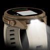 fēnix® 9 Pro – inReach®, 43mm  Titane gold avec bracelet en silicone beige crème/gris cendré - 010-04335-21
