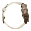 fēnix® 9 Pro – inReach®, 43mm  Titane gold avec bracelet en silicone beige crème/gris cendré - 010-04335-21