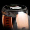 Garmin - Fēnix 6x - Sapphire Carbon Gray DLC with Black Bracelet - 010-02157-11