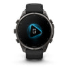 fēnix® 9 Pro – inReach®, 47mm  Titane avec revêtement Carbon Gray DLC et bracelet en silicone noir/gris galet - 010-04336-11