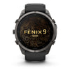 fēnix® 9 Pro – 51mm  Titane avec revêtement Carbon Gray DLC et bracelet en silicone noir/gris galet -010-04337-16