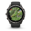 fēnix® 9 Pro – 51mm  Titane avec revêtement Carbon Gray DLC et bracelet en silicone noir/gris galet -010-04337-16