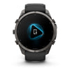 fēnix® 9 Pro – 51mm  Titane avec revêtement Carbon Gray DLC et bracelet en silicone noir/gris galet -010-04337-16