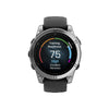 fēnix® E – 47 mm, AMOLED  Acier Silver avec bracelet en silicone graphite - 010-03025-00
