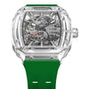 Elemental Series-Automatic Watch - Light Matters-Révolution en cristal de saphir  - TB8223  - Vert