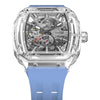 Elemental Series-Automatic Watch - Light Matters-Révolution en cristal de saphir  - TB8223  - Bleu Clair