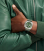 BR 05 CHRONO GREEN STEEL - BR05C-BLU-ST/SRB