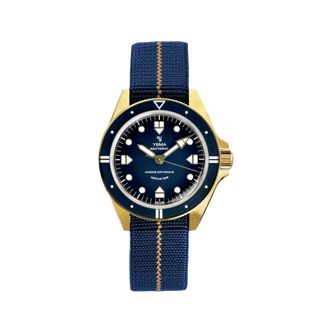Montre YEMA Navygraf Marine Nationale 400th Anniversary Edition YMHF1591MN-GG – vue 1