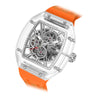 Elemental Series-Automatic Watch - Light Matters-Révolution en cristal de saphir  - TB8223  - Orange