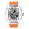 Elemental Series-Automatic Watch - Light Matters-Révolution en cristal de saphir  - TB8223  - Orange
