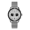Montre YEMA Rallygraf Meca-Quartz II Panda bracelet acier YMHF1584-BM