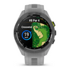 GARMIN - Approach S70 - 42 mm - Lunette en céramique noire avec bracelet en silicone gris - 010-02746-11