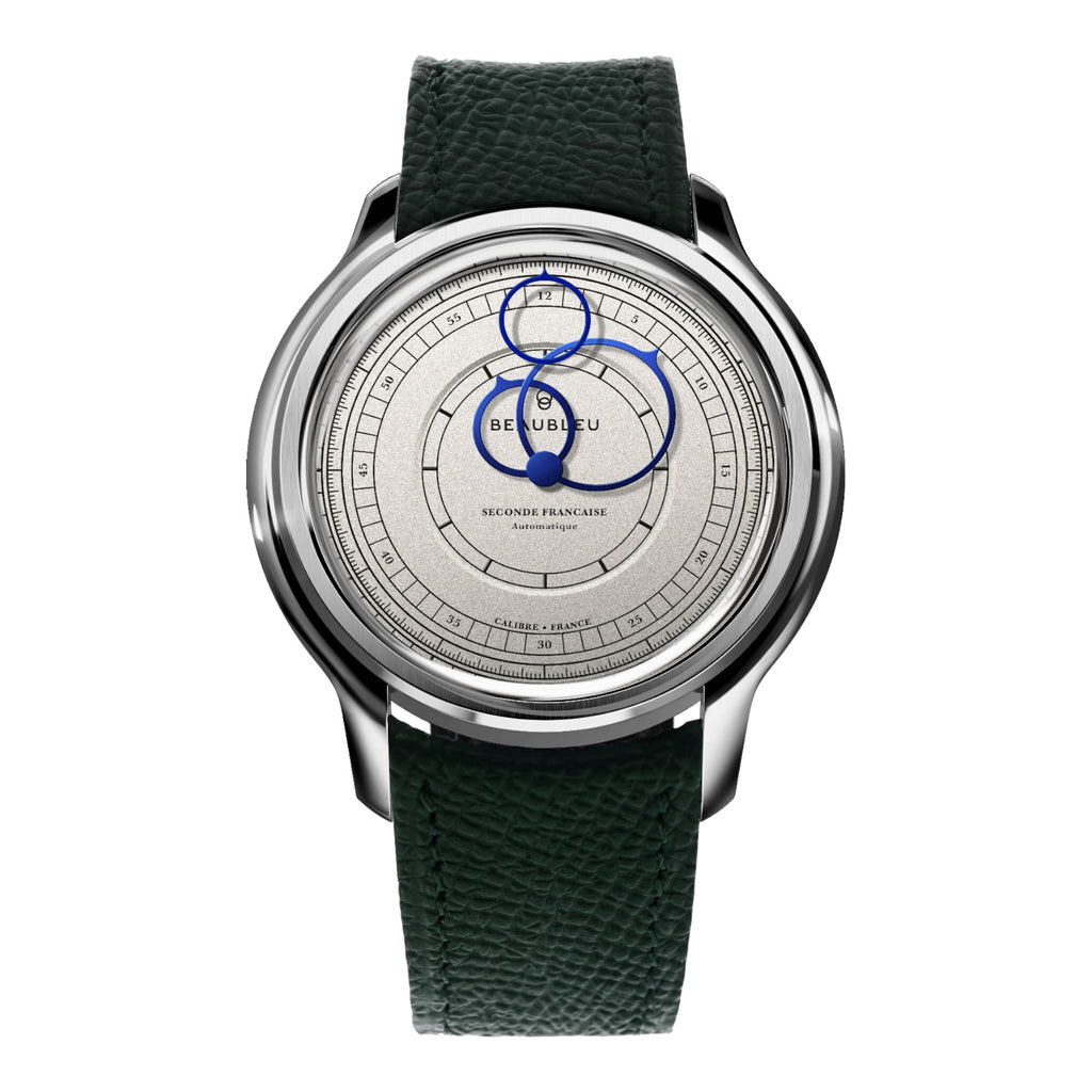 vogtime-montres-beaulieu-Seconde Française 19.24 Blanc Ivoire - Vert Grainé