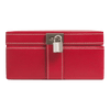 Boite à bijoux moyen modèle en cuir - Rouge Grenat - TBJ7318R05