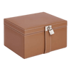 Boite à bijoux Grand modèle en cuir - Naturel - TBJ7323G06