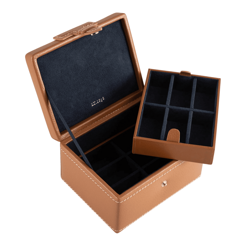 Box Leather cufflinks