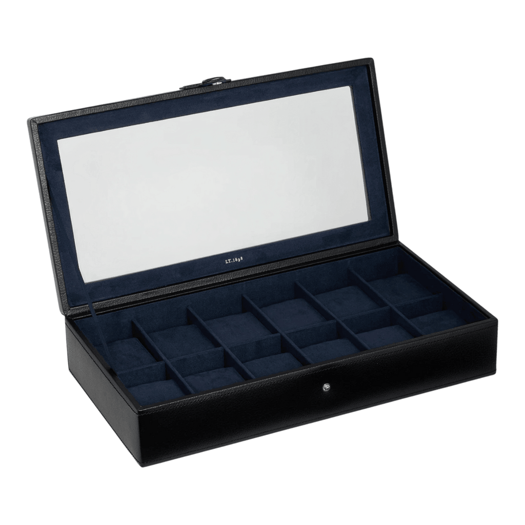 COFFRET 12 MONTRES EN CUIR - NOIR - TBJ7395N01