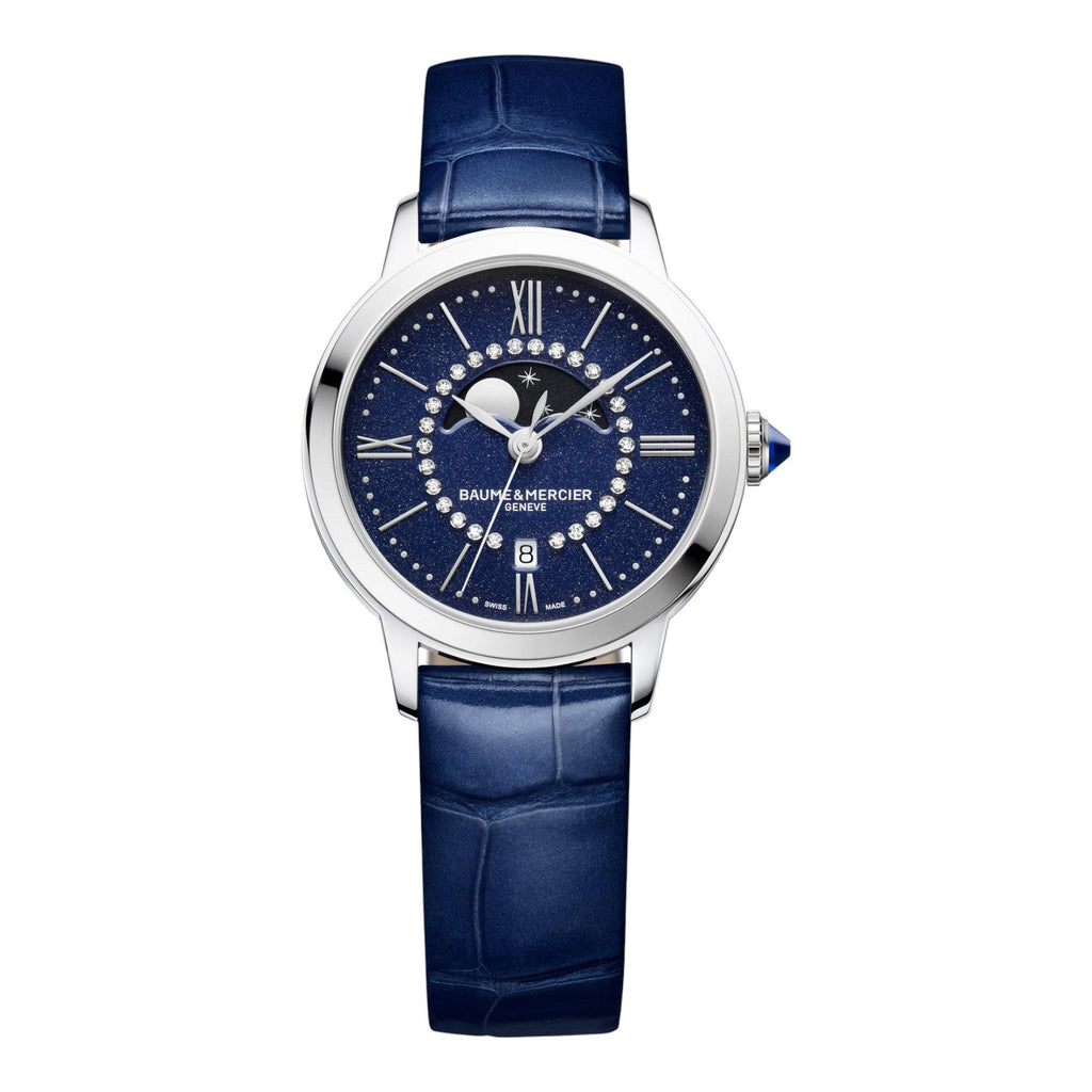 VOGTIME-BAUME-ET-MERCIER-Classima 10804 - Quartz Phases de Lune Date - 31 mm