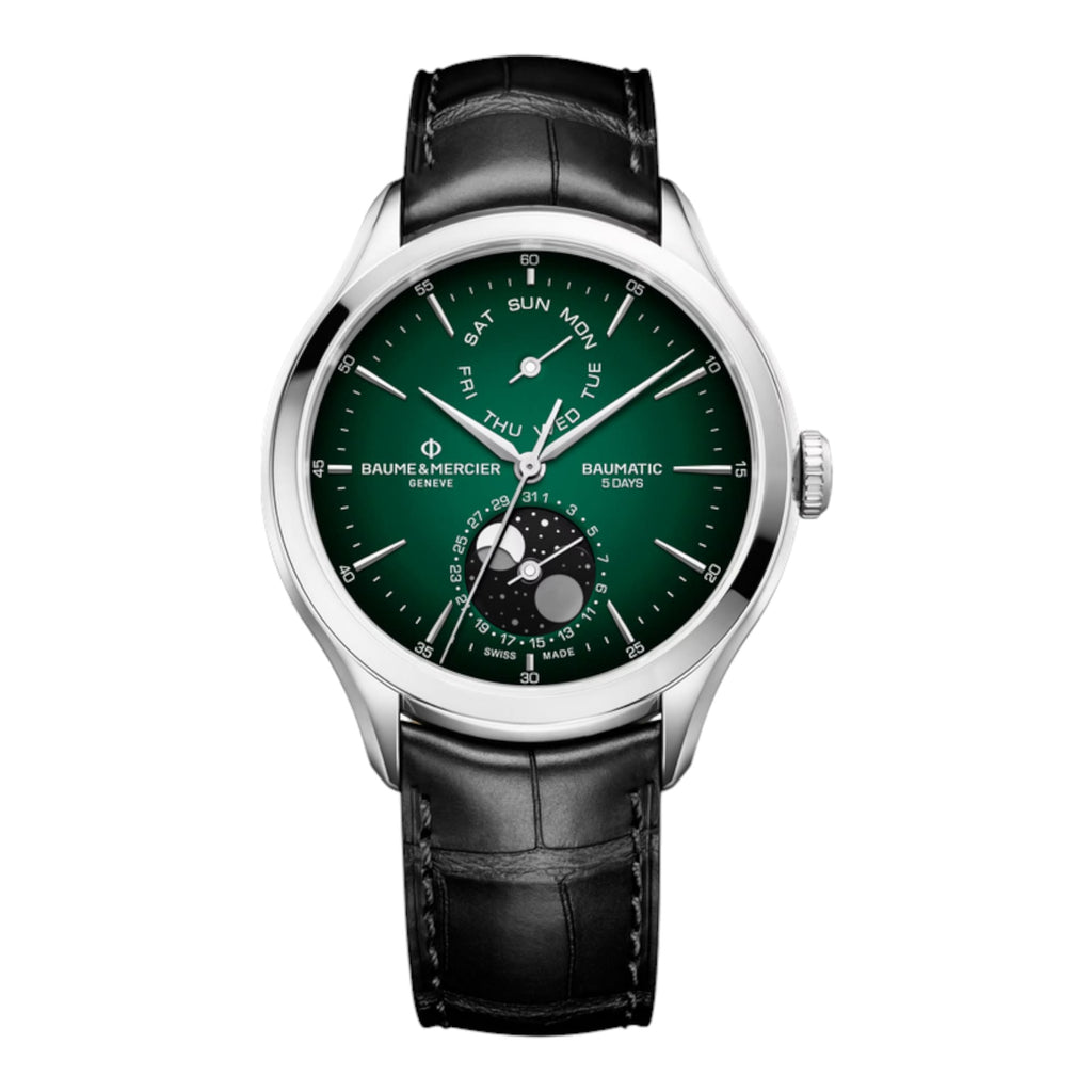 VOGTIME-BAUME-ET-MERCIER-Clifton 10654  - Automatique Phases De Lune Jour Date - 42 MM