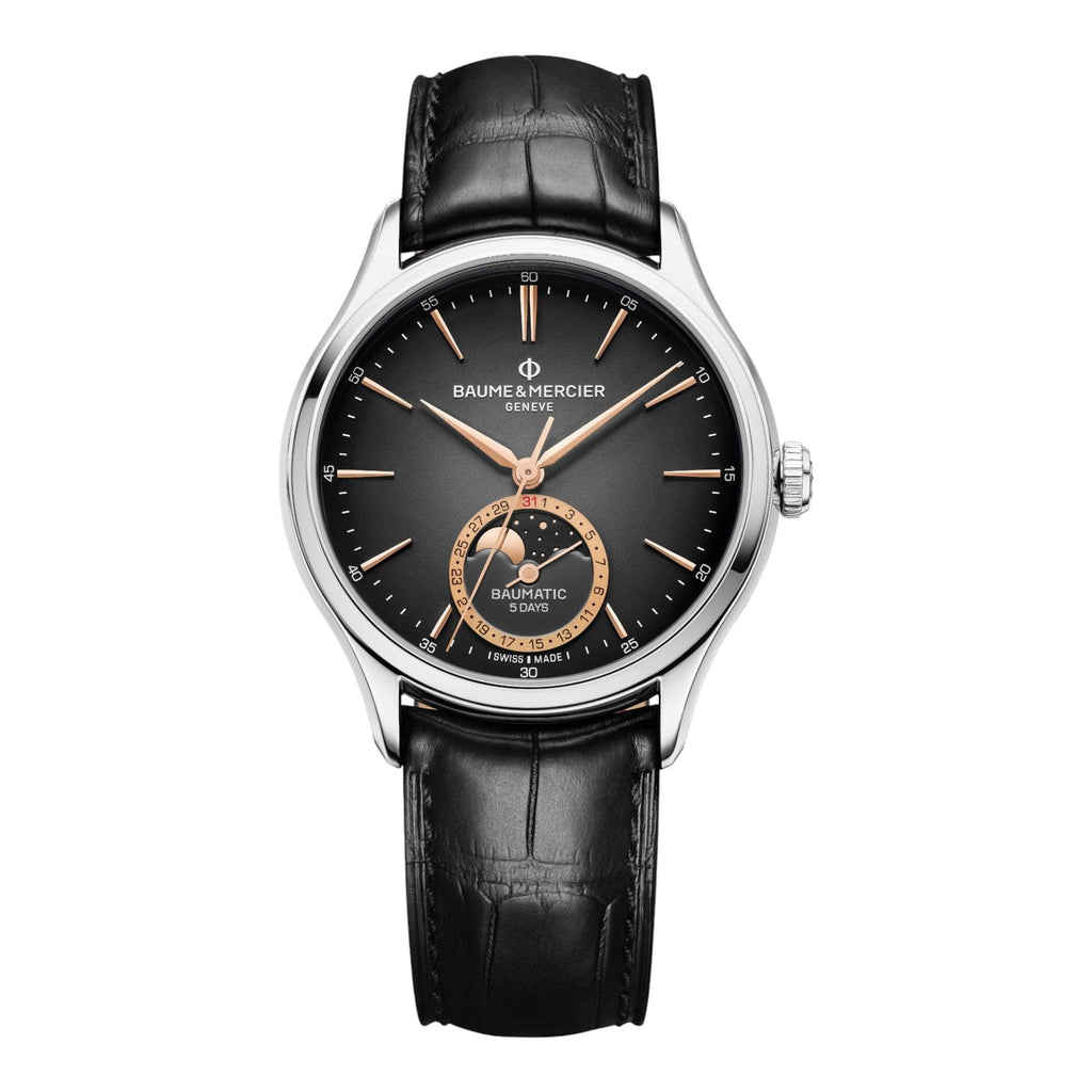 VOGTIME-BAUME-ET-MERCIER-Clifton 10758  - Automatique Phases De Lune Jour Date - 39 MM