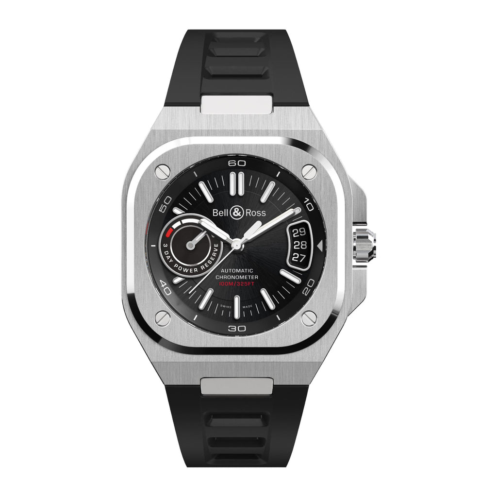 VOGTIME-BELL-&-ROSS-BR-X5 Black Steel - BRX5R-BL-ST/SRB