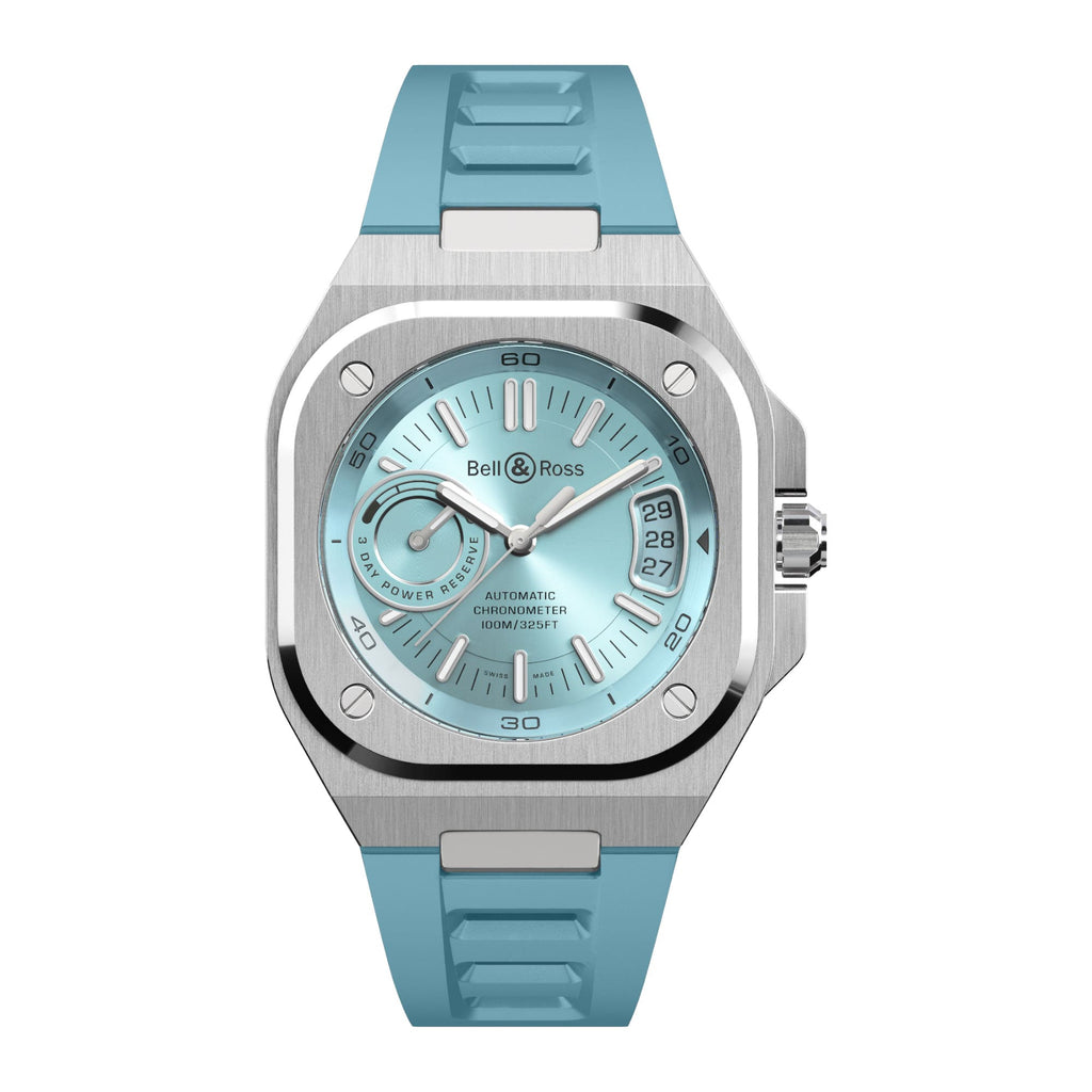 VOGTIME-BELL-&-ROSS-BR-X5 Ice Blue Steel - BRX5R-IB-ST/SRB