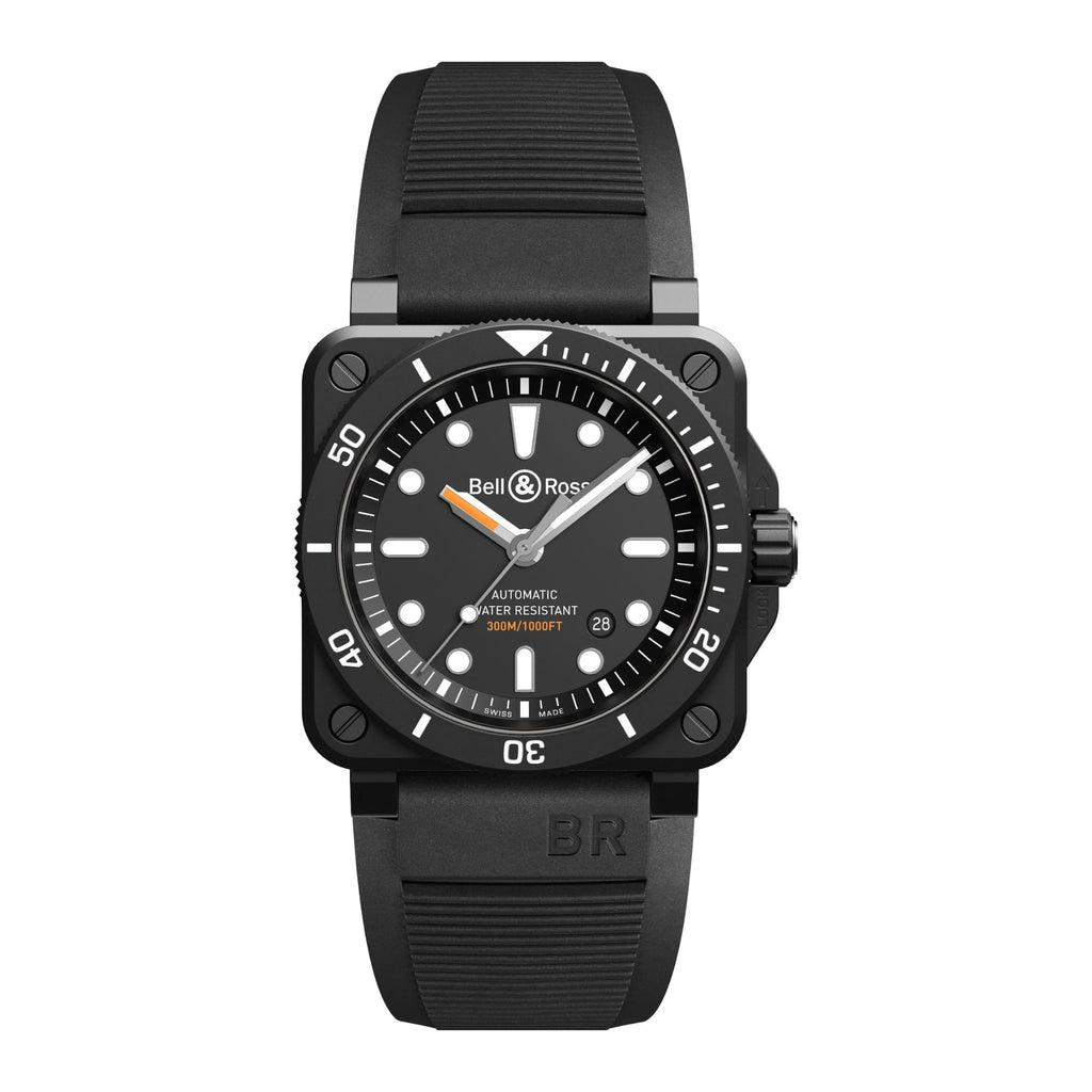 VOGTIME-BELL-&-ROSS-BR 03-92 DIVER BLACK MATTE - BR0392-D-BL-CE/SRB