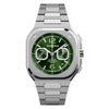 VOGTIME-BELL-&-ROSS-BR 05 CHRONO GREEN STEEL - BR05C-GN-ST/SST