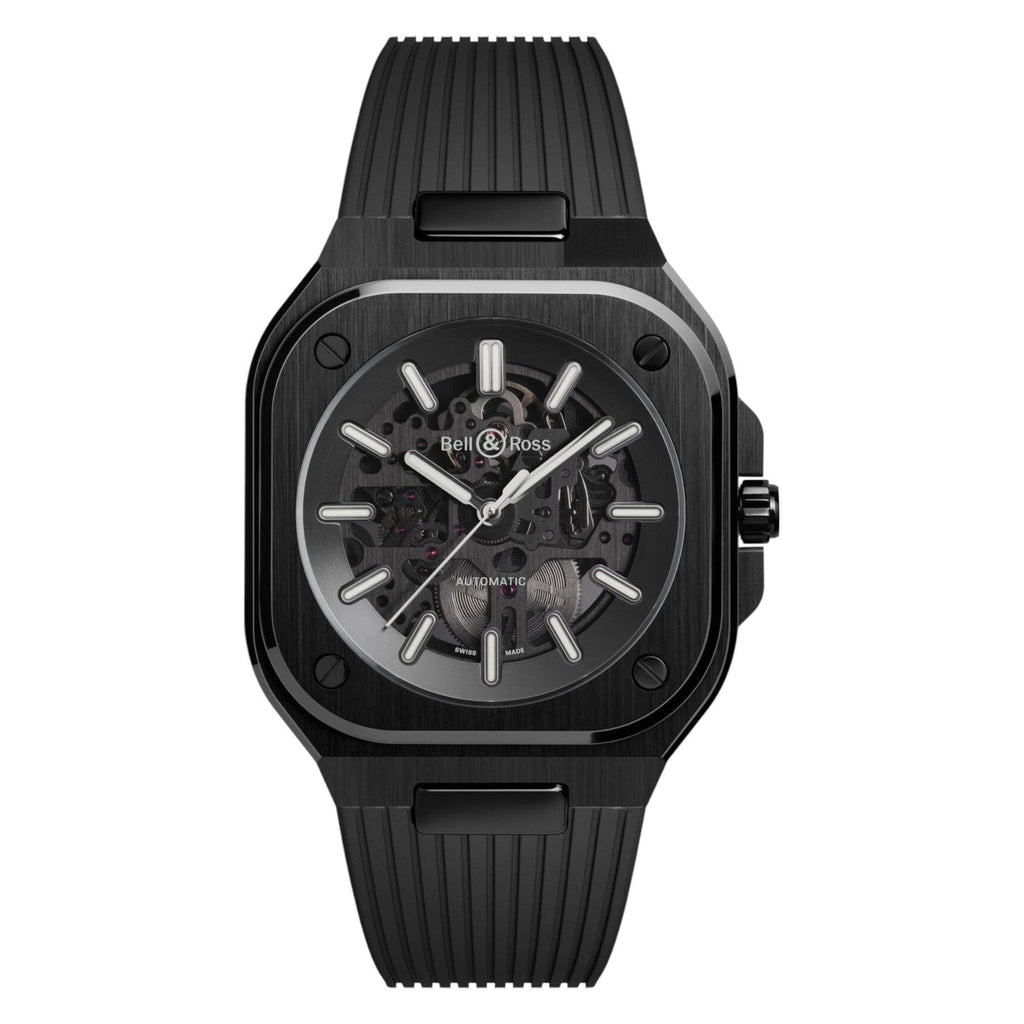 VOGTIME-BELL-&-ROSS-BR 05 Skeleton Black Ceramic - BR05A-BL-SK-CE/SRB