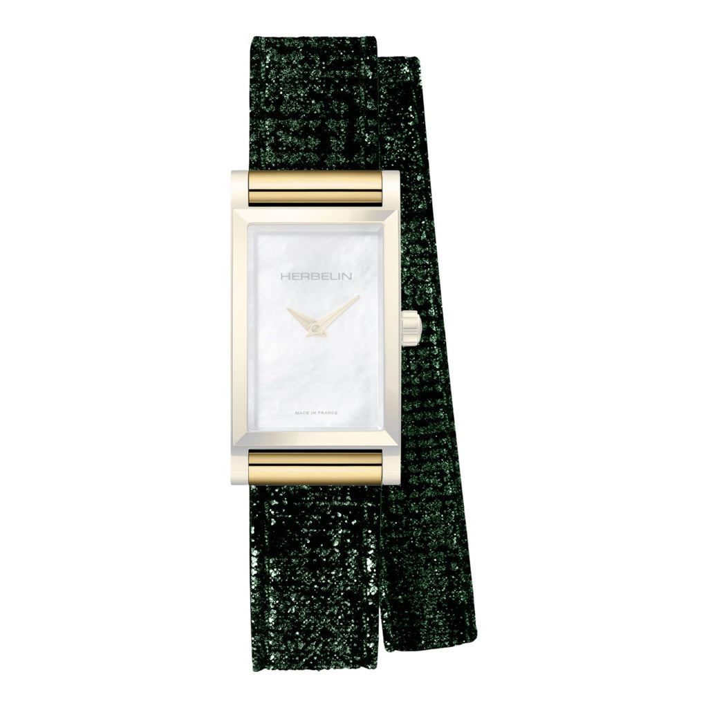 VOGTIME-BRACELET-BRACELET ANTARÈS – BRACELET DOUBLE – VERT BRILLANT - BRAC17048P185