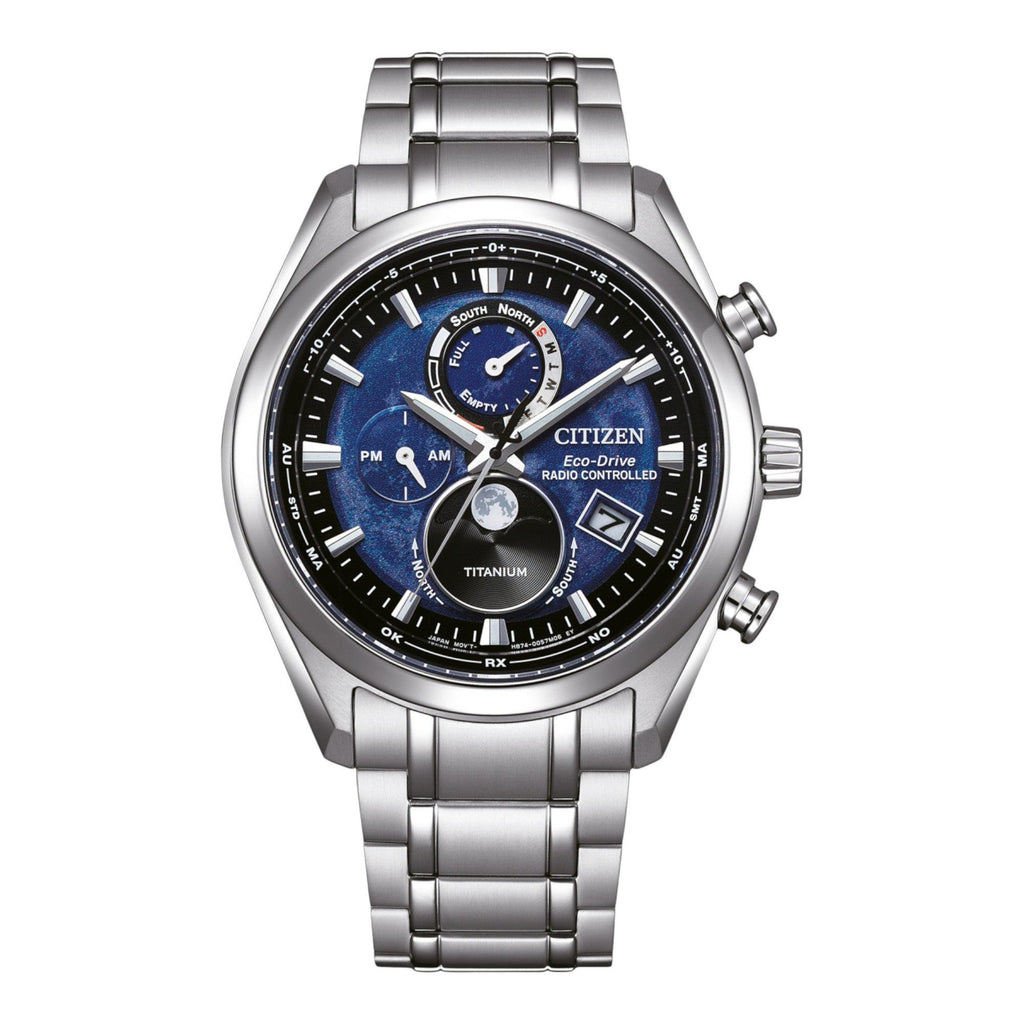 VOGTIME-CITIZEN-MONTRES-Radio Pilotée  Eco Drive - Tsuki-yomi Moonphase - BY1010-81L