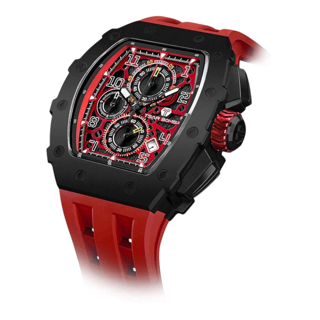 VOGTIME-Elemental Series-Calendar --   TB8204Q-37-Black Red
