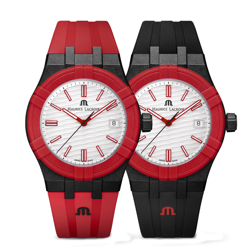 VOGTIME-MAURICE-LACROIX-AIKON tide - BLACK, RED AND WHITE - SPECIAL EDITION OF 500 PCS - AI2008-04010-400-J