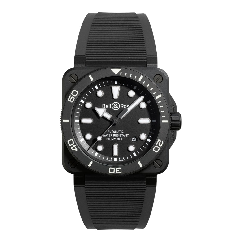 VOGTIME-MONTRES-AUTOMATIQUE-BELL-ET-ROSS-BR 03 Diver Black Matte Ceramic - BR03A-D-BL-CE/SRB