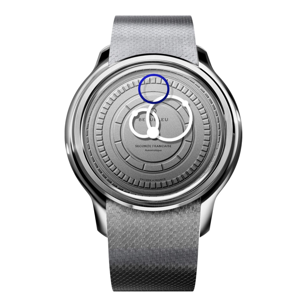VOGTIME-MONTRES-BEAUBLEU-Seconde Française 19.24 Blanc Gris - Acier
